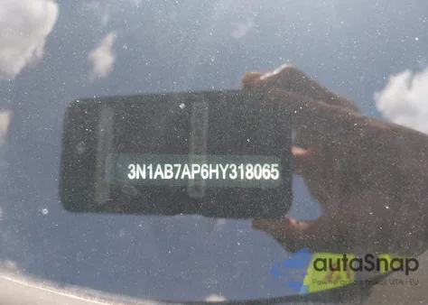 2017 Nissan Sentra S из США, поврежденный, VIN 3N1AB7AP6HY318065